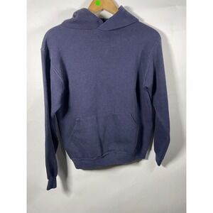 Vintage Russell Athletic Hoodie Mens Small Pullover Blue Casual USA 90s